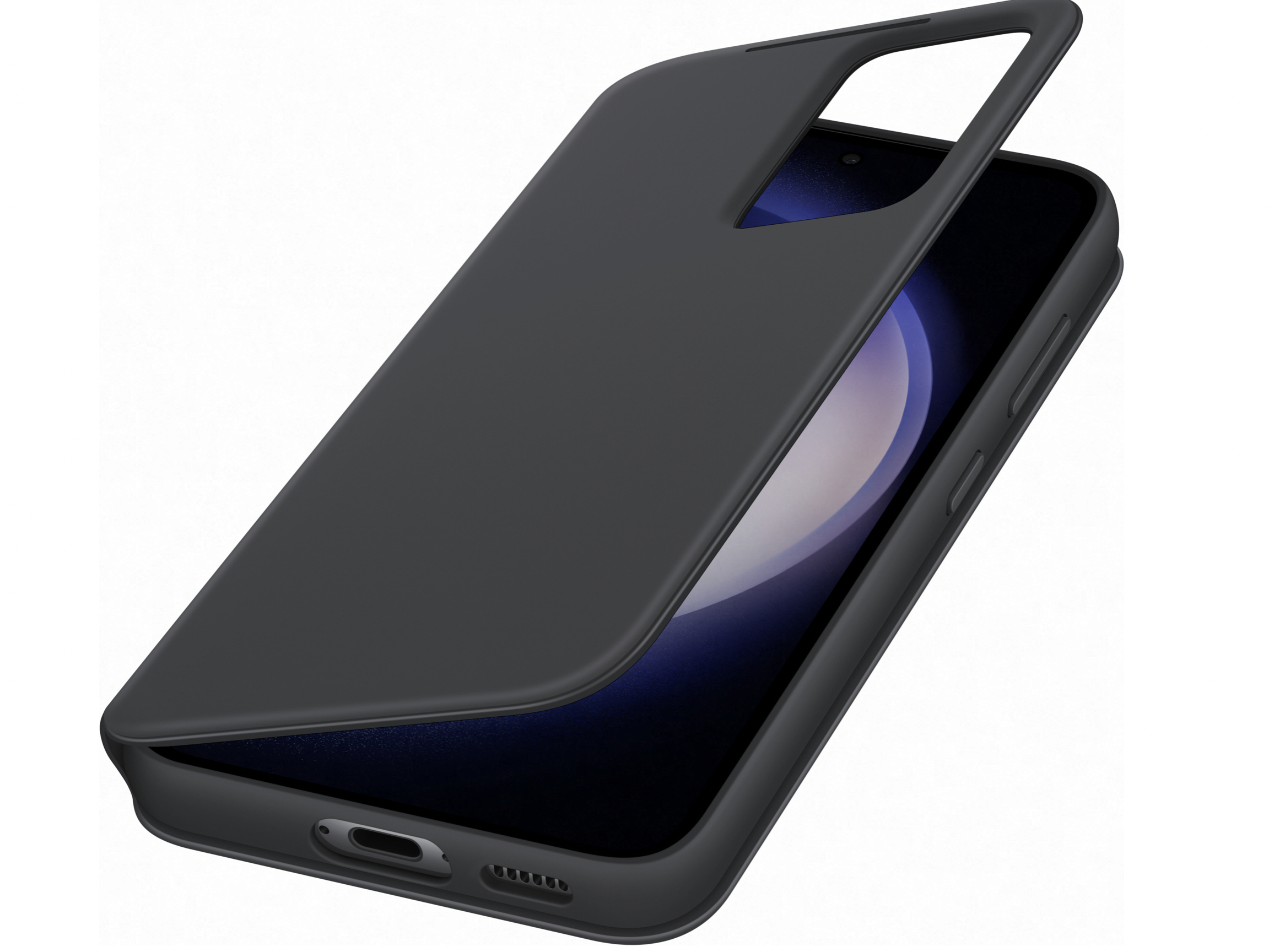 Чехол Samsung Clear View для Samsung Galaxy S23, черный (EF-ZS911CBEGWW)