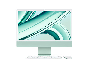 Apple iMac 24" Retina 4,5K, M3 (8C CPU, 10C GPU, 2023), 8 ГБ, 512 ГБ SSD, зеленый MQRP3