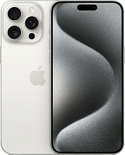 Смартфон Apple iPhone 15 Pro Max Dual Sim 512GB, White Titanium (белый)
