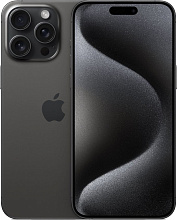 Смартфон Apple iPhone 15 Pro Max Dual Sim 256GB, Black Titanium (черный)