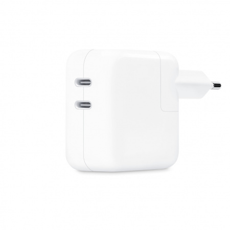 Адаптер питания Apple USB-C Power Adapter Dual USB-C Port мощностью  35Вт/ 35W (mnwp3zm/a)