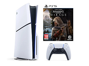 Игровая приставка Sony PlayStation 5 Slim 1ТБ SSD (c дисководом) + игра Assassin's Creed Мираж (Mirage)