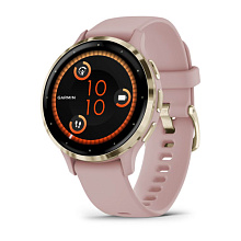 Смарт-часы Garmin Venu 3S розовые с золотистым безелем (010-02785-03)